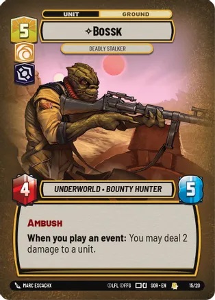 Bossk - Deadly Stalker (Weekly Play Promos)