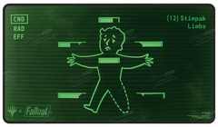 Magic: The Gathering - Fallout - Inventory Management Black Stitched Standard Gaming Playmat