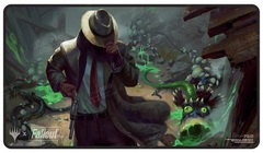 Magic: The Gathering - Fallout - Mysterious Stranger Black Stitched Standard Gaming Playmat
