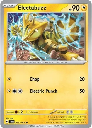 Electabuzz - 053/162 - Common - Reverse Holo