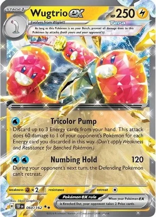 Wugtrio ex - 060/162 - Double Rare