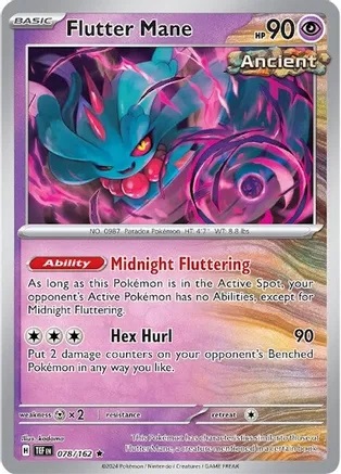 Flutter Mane - 078/162 - Rare - Reverse Holo
