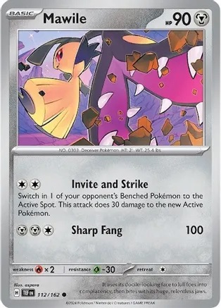 Mawile - 112/162 - Common - Reverse Holo