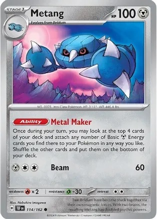 Metang - 114/162 - Common - Reverse Holo