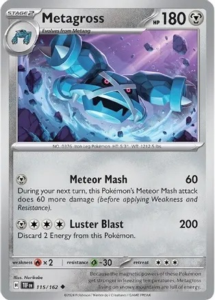 Metagross - 115/162 - Uncommon - Reverse Holo