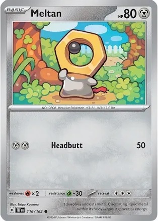 Meltan - 116/162 - Common - Reverse Holo