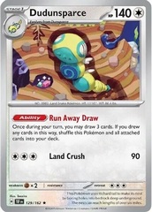 Dudunsparce - 129/162 - Holo Rare