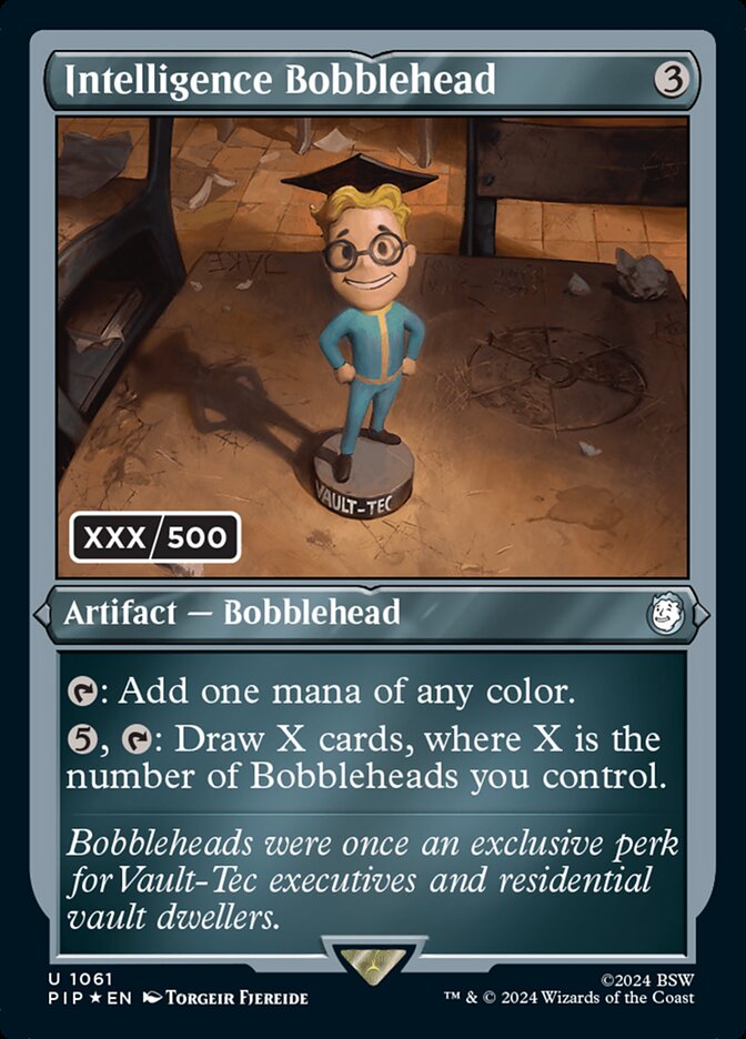 Intelligence Bobblehead - Foil - Serialized