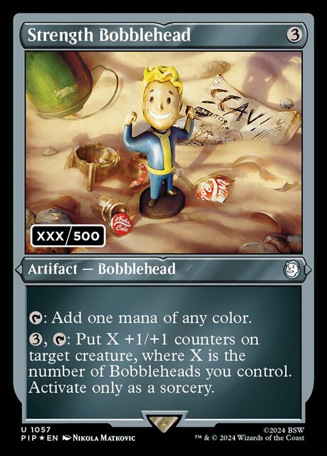 Strength Bobblehead - Foil - Serialized