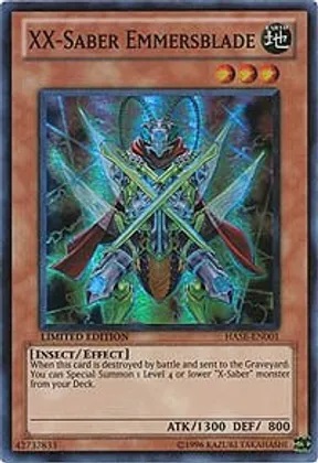 XX-Saber Emmersblade - HASE-EN001 - Super Rare - Limited Edition