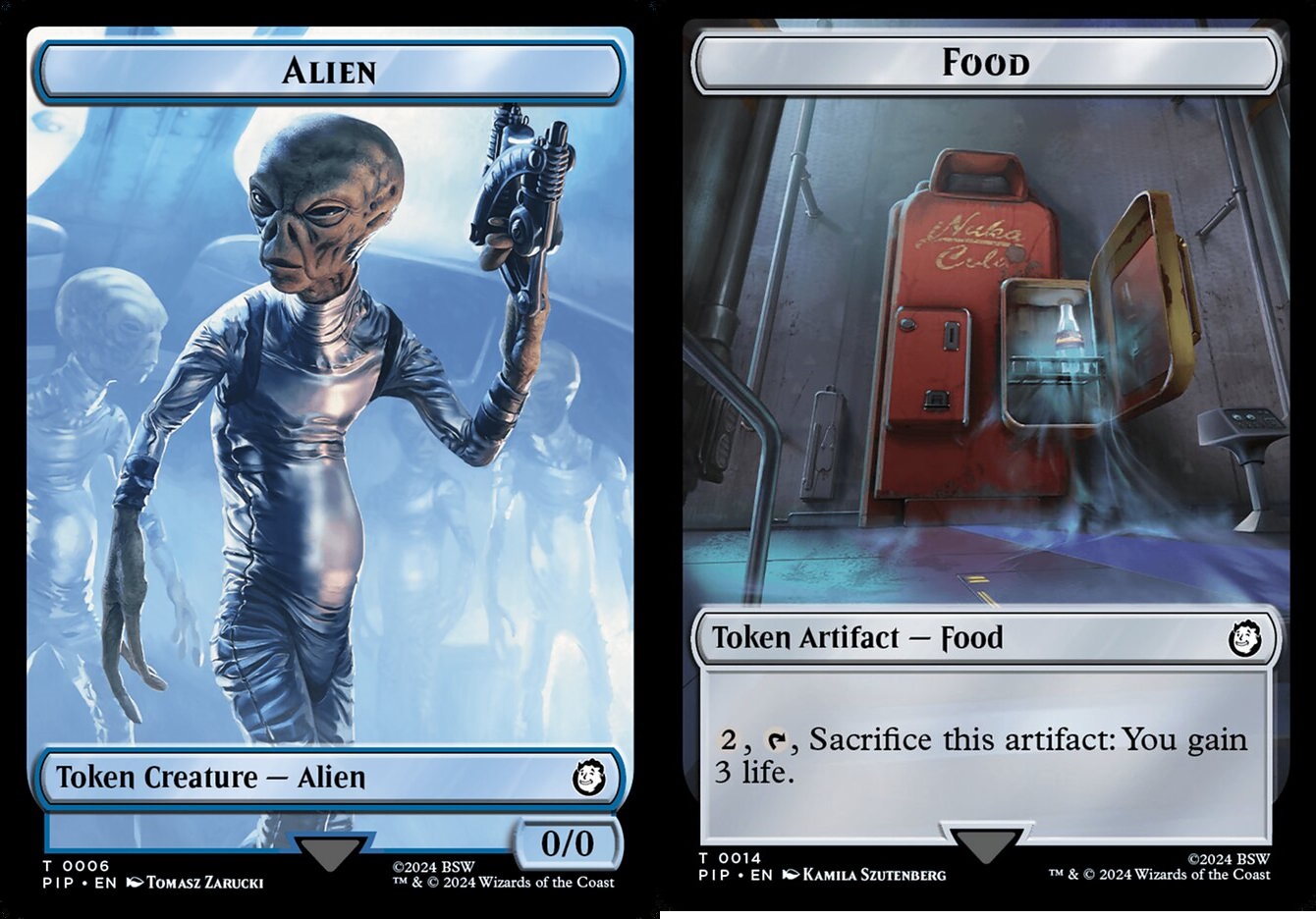 Alien (0006) // Food (0014) - Double-Sided Token