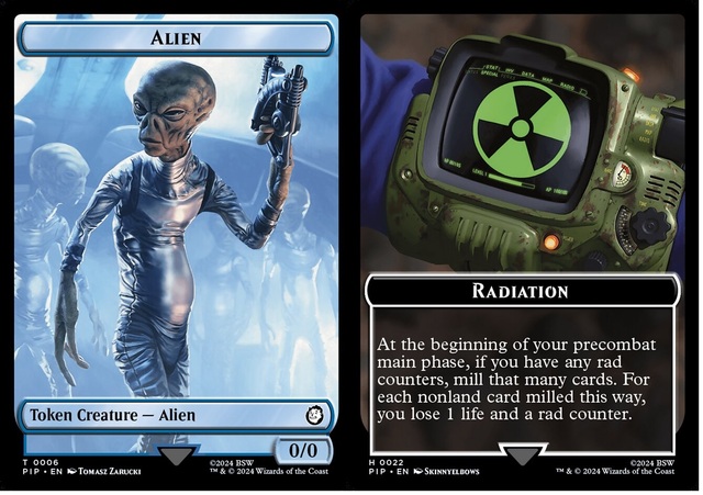 Alien (0006) // Radiation (0022) - Double-Sided Token