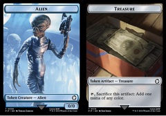 Alien (0006) // Treasure (0019) Double-Sided Token - Foil