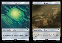 Clue (0011) // Food (0012) - Foil - Double-Sided Token