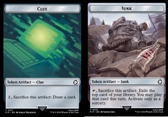 Clue (0011) // Junk (0015) - Foil - Double-Sided Token