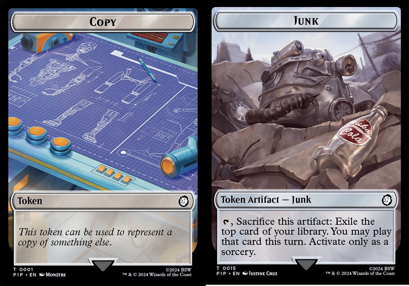 Copy Token // Junk Token - Foil