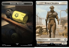 Energy Reserve (0021) // Human Soldier (0003) - Double-Sided Token