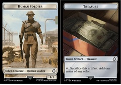 Human Soldier (0003) // Treasure (0019) - Double-Sided Token