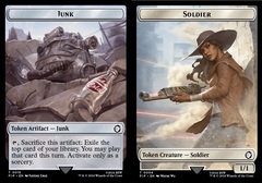 Junk (0015) // Soldier (0004) - Foil - Double-Sided Token