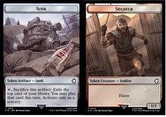 Junk (0015) // Soldier (0010) - Foil - Double-Sided Token