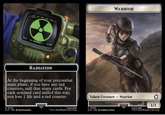 Radiation (0022) // Warrior (0005) - Double-Sided Token