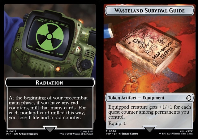 Radiation (0022) // Wasteland Survival Guide (0020) - Double-Sided Token