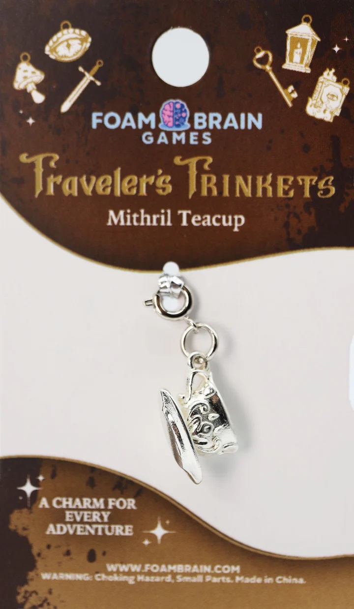 Travelers Trinkets: Mithril Teacup Charm