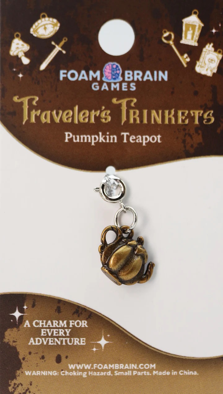 Travelers Trinkets: Pumpkin Teapot Charm