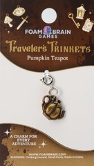 Travelers Trinkets: Pumpkin Teapot Charm