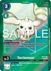 Terriermon - ST17-02 - SR - Foil (Advanced Deck Set Double Typhoon Secret Pack)