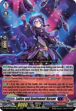 Ladies and Gentlemen! Rarami - D-SS12/018EN - RRR