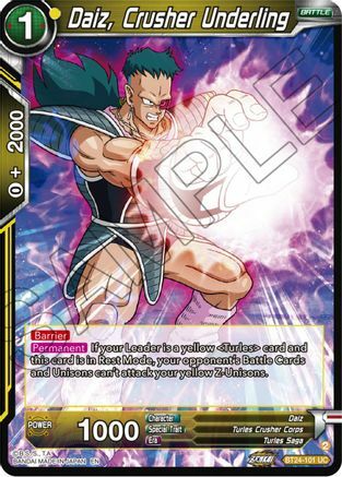 Daiz, Crusher Underling - BT24-101 - UC - Silver Foil