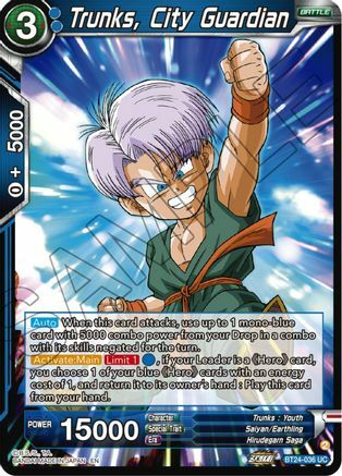 Trunks, City Guardian - BT24-036 - UC - Silver Foil