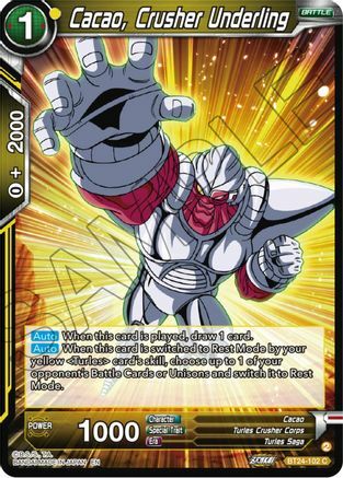 Cacao, Crusher Underling - BT24-102 - C - Silver Foil