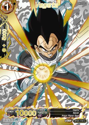Vegeta - BT24-119 - C - Collector Booster - Gold Foil