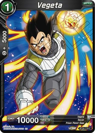 Vegeta - BT24-119 - C - Silver Foil