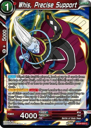 Whis, Precise Support - BT24-022 - C - Silver Foil