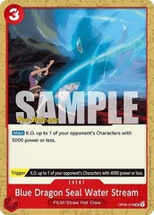 Blue Dragon Seal Water Stream - OP06-019 - UC - (Wings of the Captain Pre-release Promo)