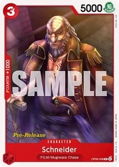 Schneider - OP06-008 - C - (Wings of the Captain Pre-release Promo)