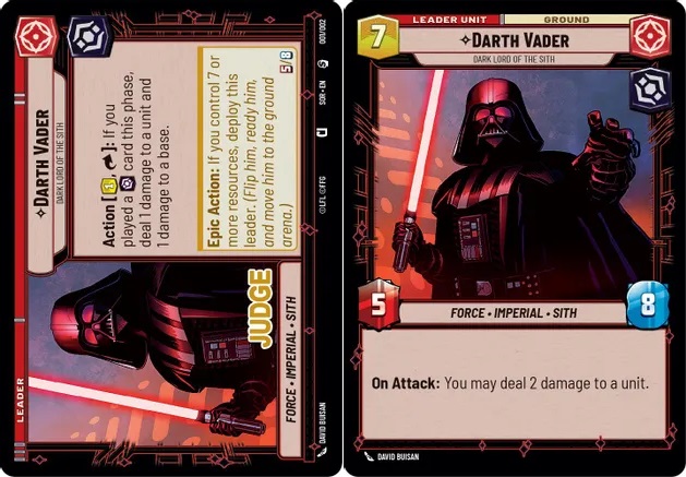 Darth Vader - Dark Lord of the Sith - Judge Promos - Foil - Star Wars ...