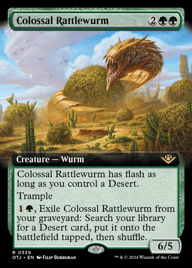 Colossal Rattlewurm - Extended Art