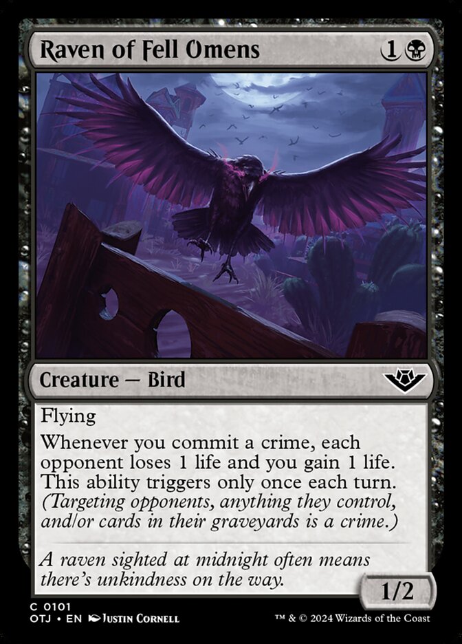 Raven of Fell Omens - 0101 - Foil