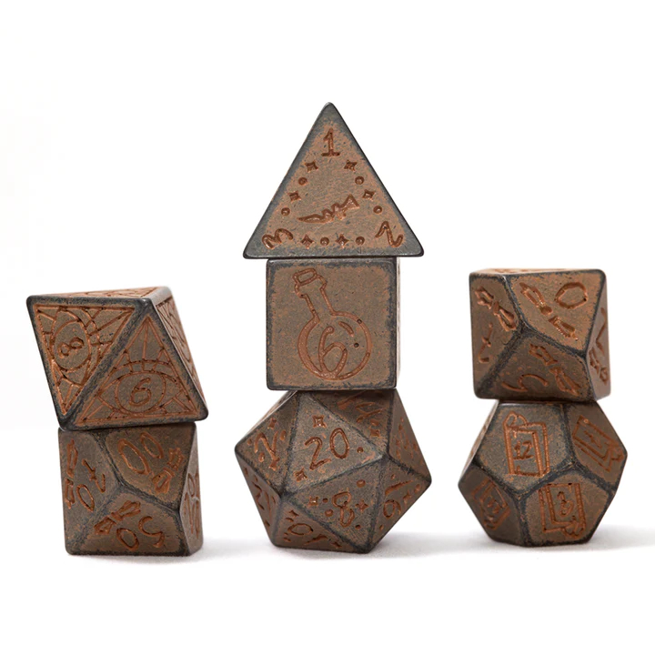 7-Dice Illusory Stone Set - Granite