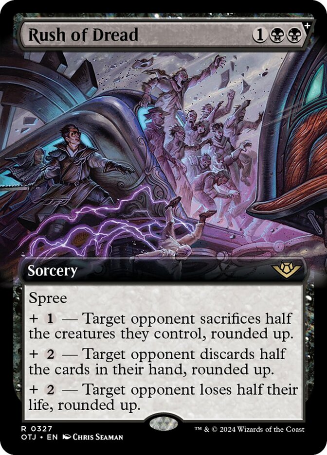 Rush of Dread - Foil - Extended Art Rush of Dread - Foil - Extended Art
