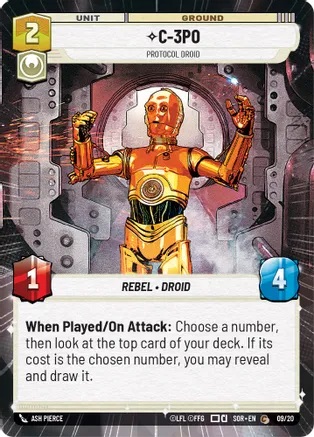 C-3PO - Protocol Droid - Hyperspace (Weekly Play Promos) - Foil