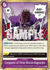 Conquerer of Three Worlds Ragnaraku - EB01-039 - R - Foil