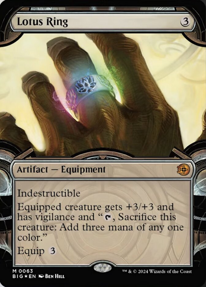 Lotus Ring - Raised Foil - Showcase