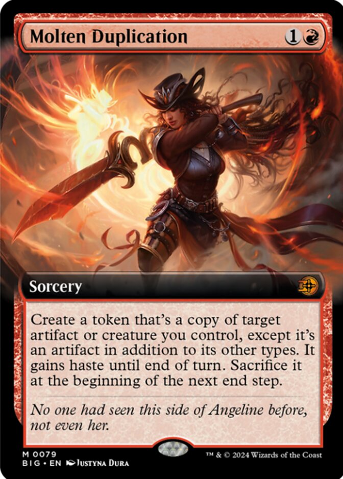Molten Duplication - Foil - Extended Art Molten Duplication - Foil - Extended Art