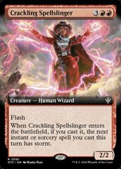 Crackling Spellslinger - Extended Art