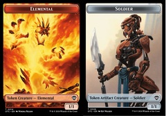 Elemental (0014) // Soldier (0026) Double-sided Token